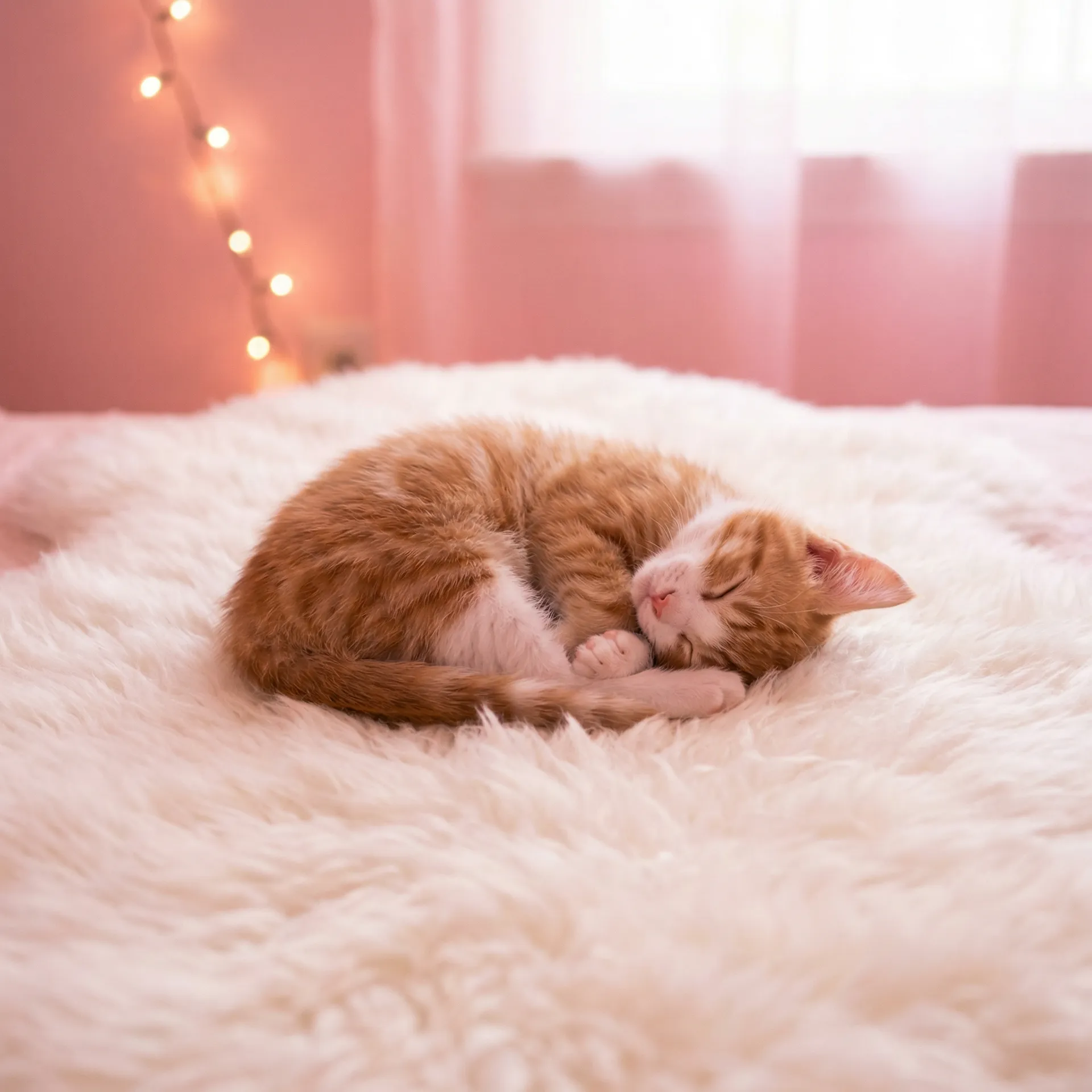 小猫蜷成一团入睡 - 意大利色情