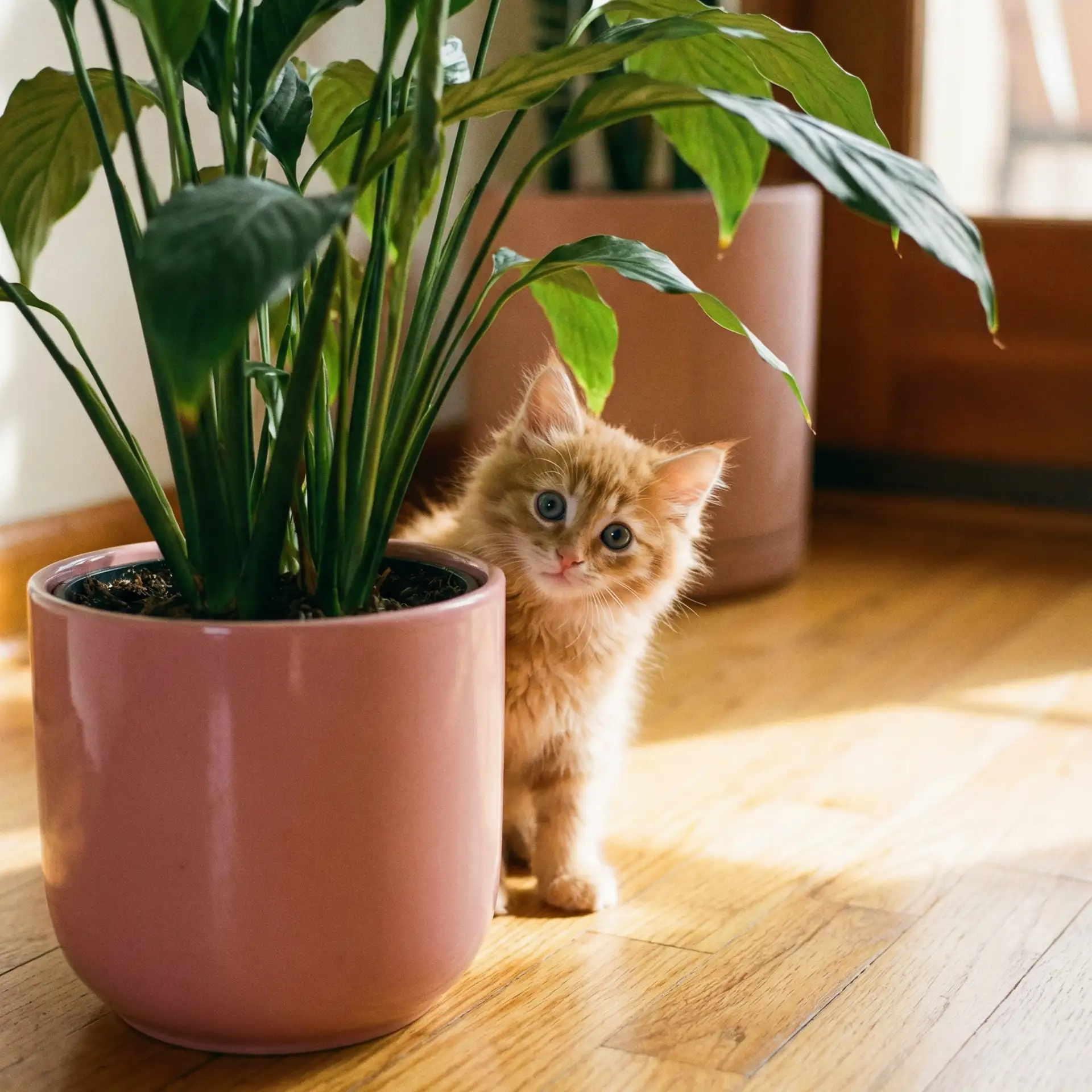 小猫从花盆后探头 - 意大利色情